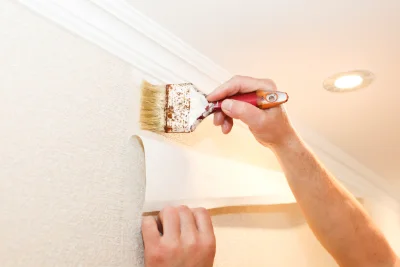 Pose de papier peint à Lamarche — revêtements muraux et toiles de verre